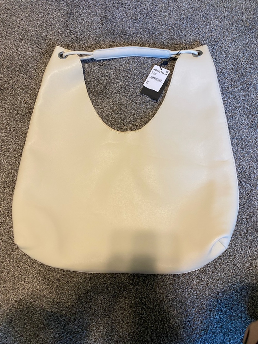 BCBG Cream Hobo Shoulder Bag